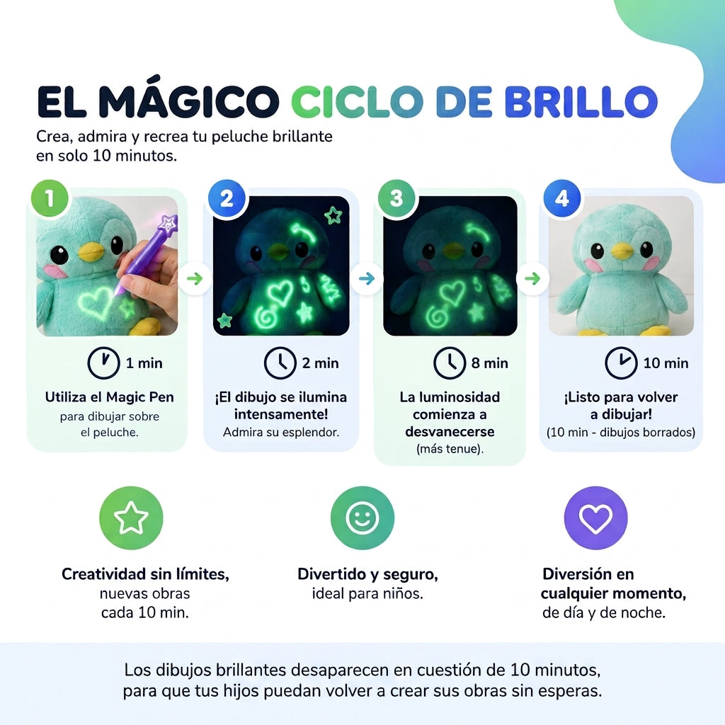 Peluche Creativo Brillante para Pintar