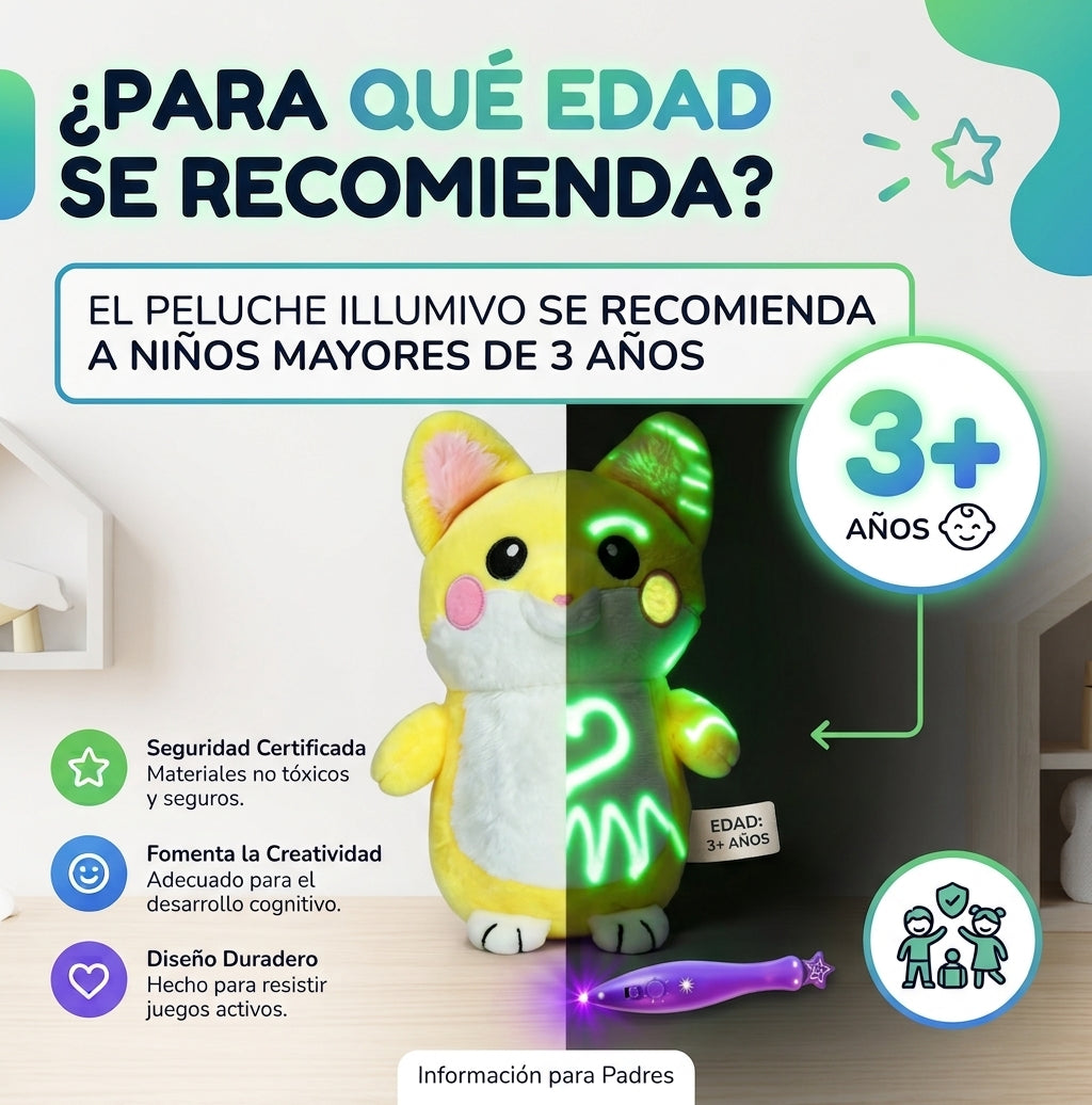 Peluche Creativo Brillante para Pintar
